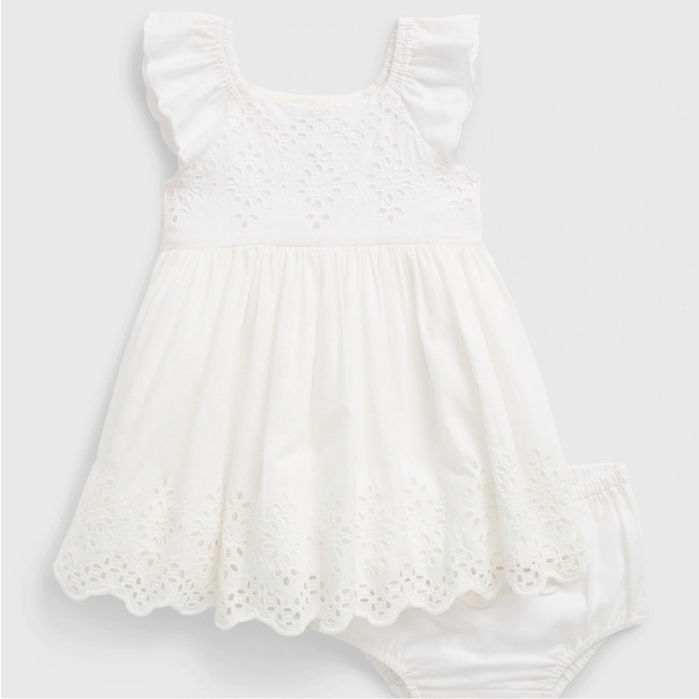 Baby Gap Toddler Girl White Dress 2